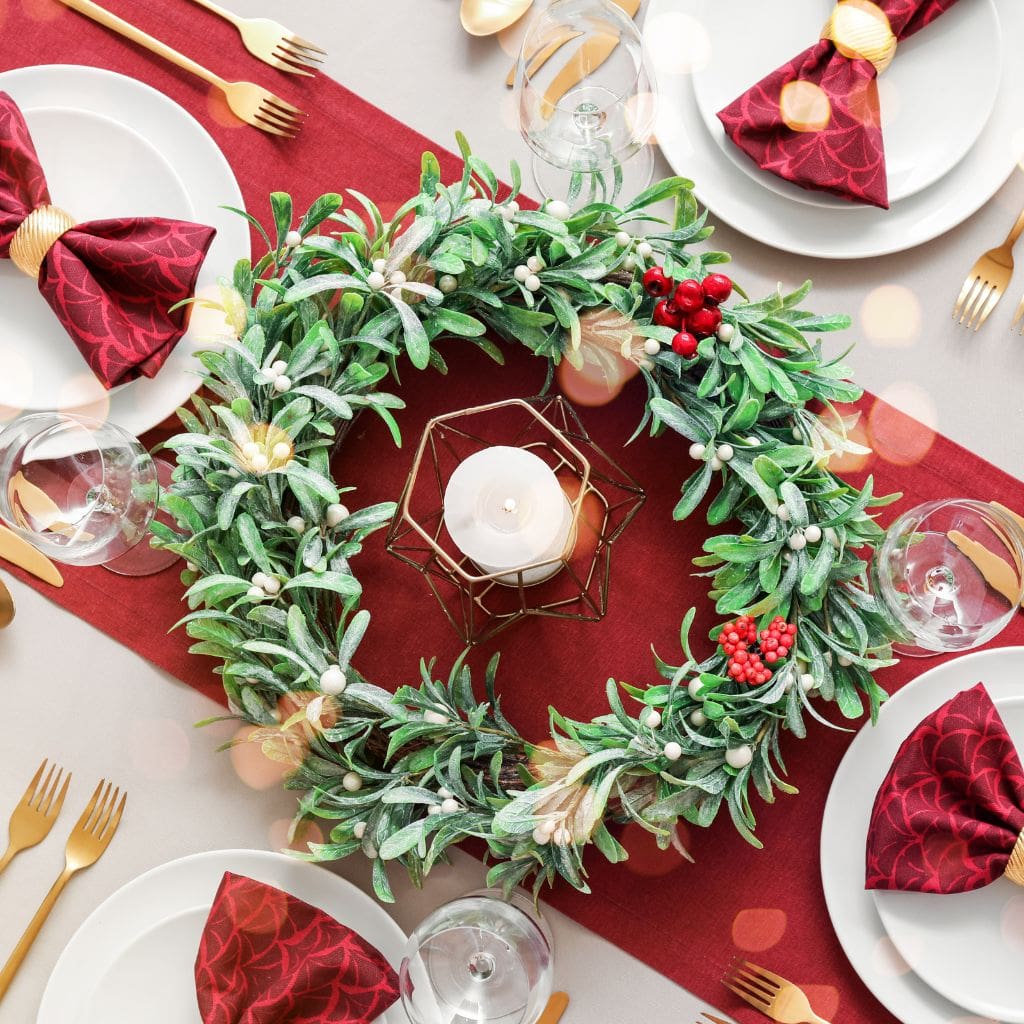 Christmas table setting